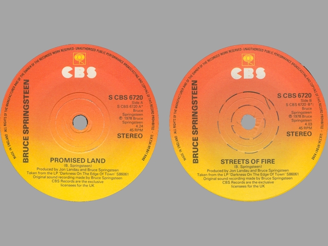 Bruce Springsteen - THE PROMISED LAND / STREETS OF FIRE